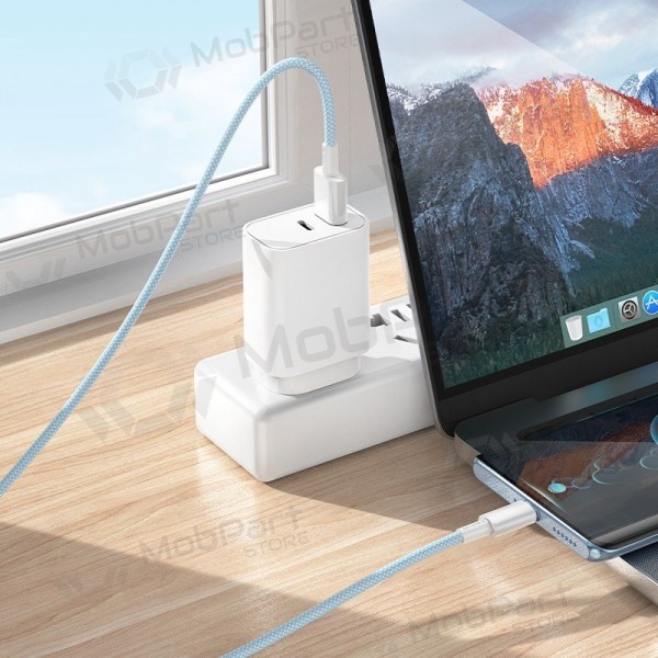 Cavo USB-C Borofone BX117 da USB-A a USB-C 1 m bianco.