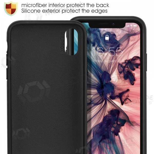 Custodia per Apple iPhone 13 Pro Max - Liquid Silicone - 1.5mm (nero)