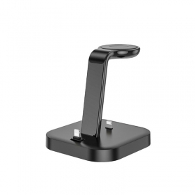 Caricatore senza fili Hoco CW43 Graceful 3-in-1 nero