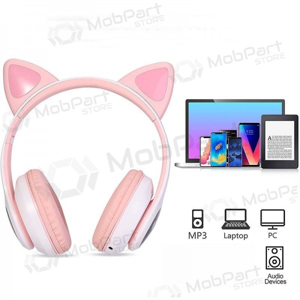 Cuffie wireless Cat Glow on-ear con microfono USB-C + 3,5 mm