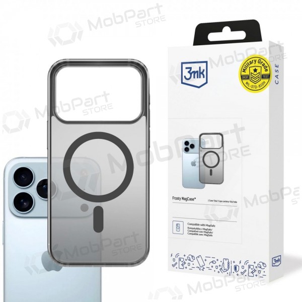 Custodia per Apple iPhone 17 Pro Max, 18 Pro Max - 3mk Frosty MagCase (nera)
