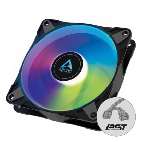 ARCTIC P12 PWM PST A-RGB, ventilatore di telaio, 4-pin, 120mm, nero