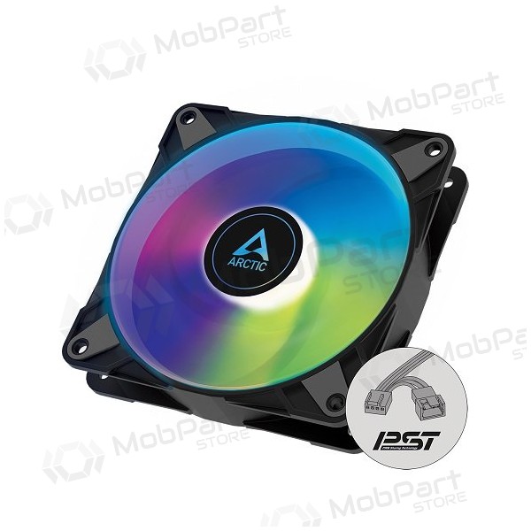 ARCTIC P12 PWM PST A-RGB, ventilatore di telaio, 4-pin, 120mm, nero