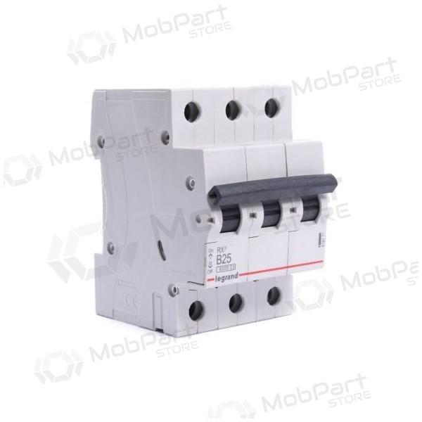 Automatinis jungiklis MCB RX3 Legrand 419171 (25A, 3P, 230V, 6kA)