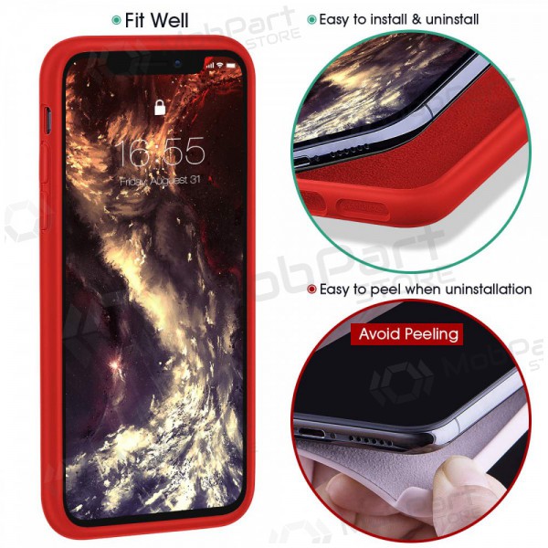 Custodia per Apple iPhone 11 Pro - Liquid Silicone 2.0mm (rosso)