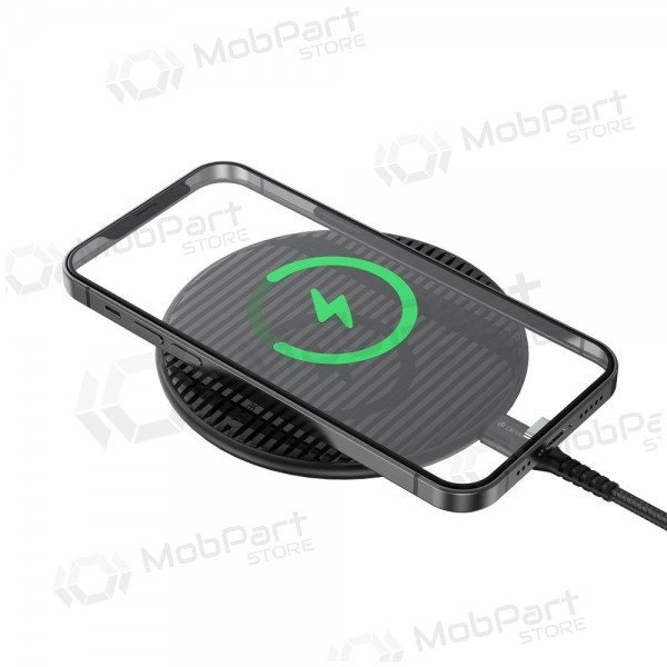 senza fili caricatore Devia Aurora Ultra-Slim 15W (nero)
