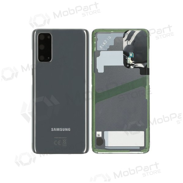 Samsung G981F / G980 Galaxy S20 coperchio batteria posteriore grigio (Cosmic Grey) (usato grade B, originale)