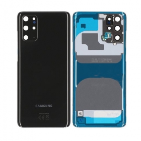 Samsung G985 / G986 Galaxy S20 Plus coperchio batteria posteriore nero (Cosmic Black) (usato grade A, originale)