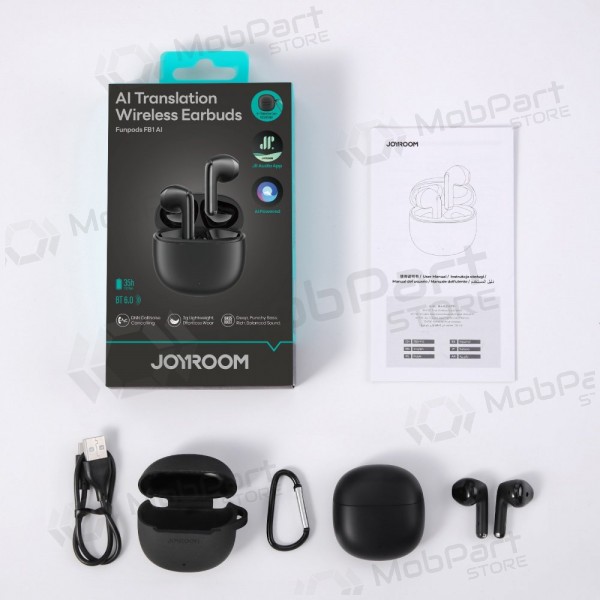 Cuffie wireless con microfono Joyroom JR-FB1 Bluetooth nere