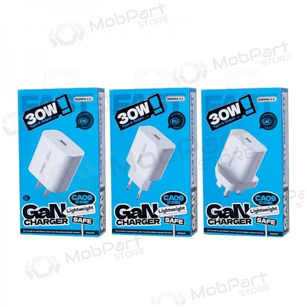 Caricabatterie per telefono Remax CA09 30 W USB-C bianco
