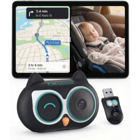 Adattatore CarPlay wireless Ottocast Cabin Care CA520-T con funzione baby monitor nero