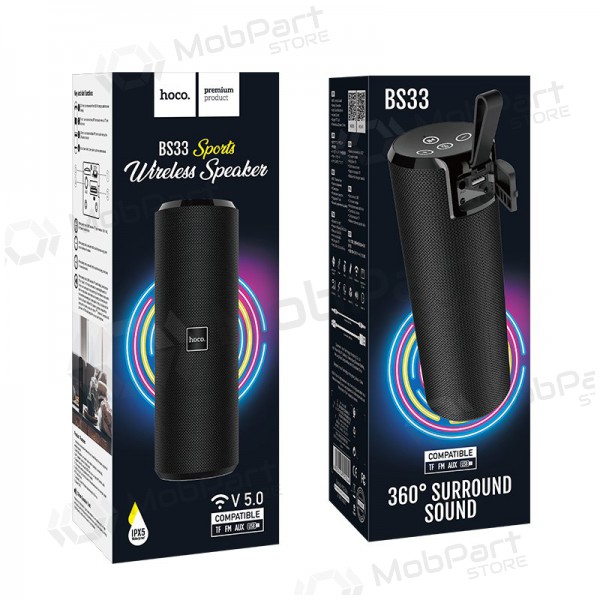 Bluetooth altoparlante portatile Hoco BS33 (nero)