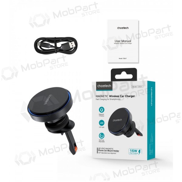 Automobilinis laikiklis-caricatore Choetech T205-F MagSafe 15W nero