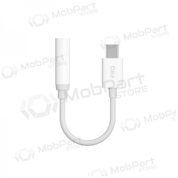 Adattatore audio Dudao L16CPro USB-C a 3.5 mm bianco