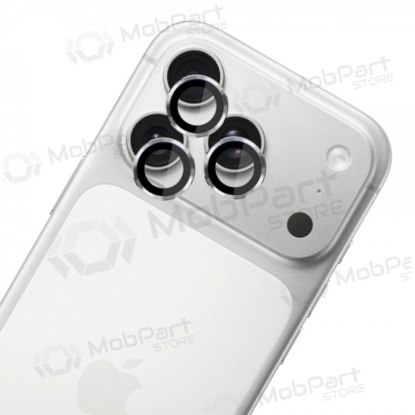 Apple iPhone 18 Pro, 18 Pro Max vetro temperato protettivo per fotocamera - 3MK Lens Pro (argento)