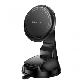 Supporto per telefono da auto Borofone BH136 sul cruscotto 4.5–7.0 pollici.