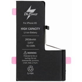 Batteria Apple iPhone XS, accumulatore Di-Power 2658 mAh (capacità aumentata)