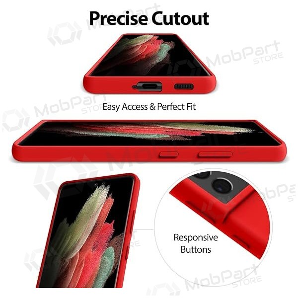 Custodia in silicone Mercury per Samsung Galaxy A17 (rosso)