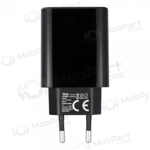 Caricabatterie per telefono Blue Star 35 W USB-C nero
