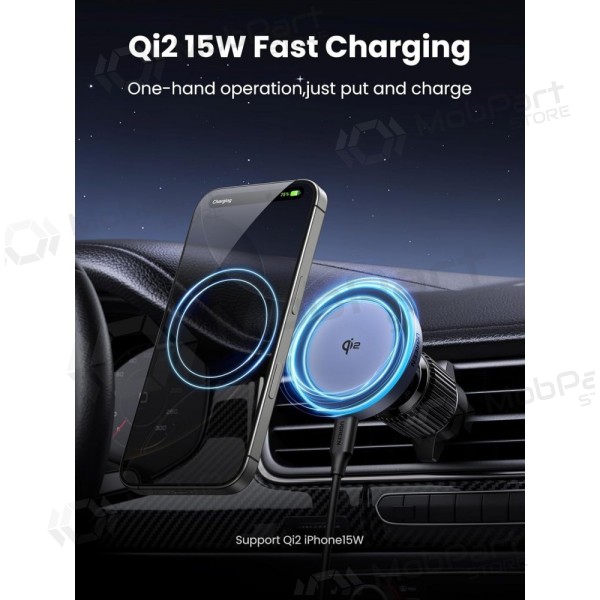 Automobilinis laikiklis-caricatore Ugreen W708 MagSafe 15W (35970) nero