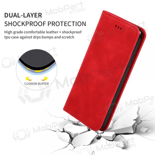 Custodia per Apple iPhone 7 / 8 / SE 2020 / SE 2022 - Business Style (rosso)