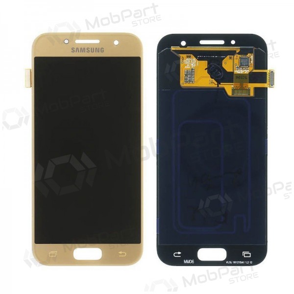 Samsung A320F Galaxy A3 (2017) schermo / display (d'oro) (service pack) (originale)