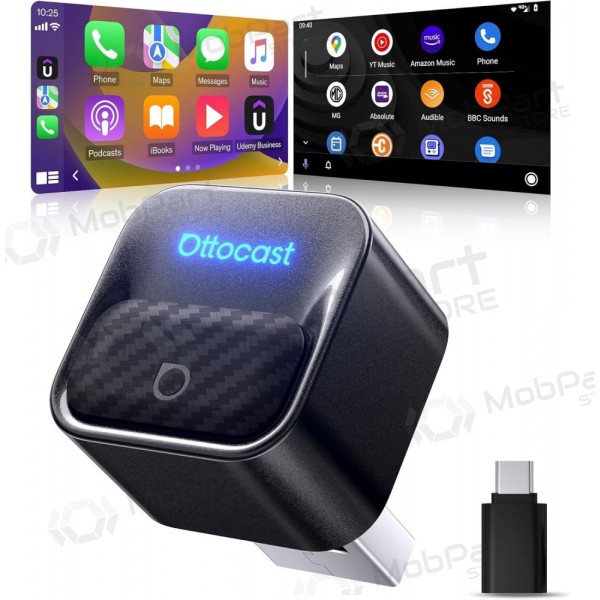 Adattatore CarPlay Ottocast Mini Core wireless Android Auto nero