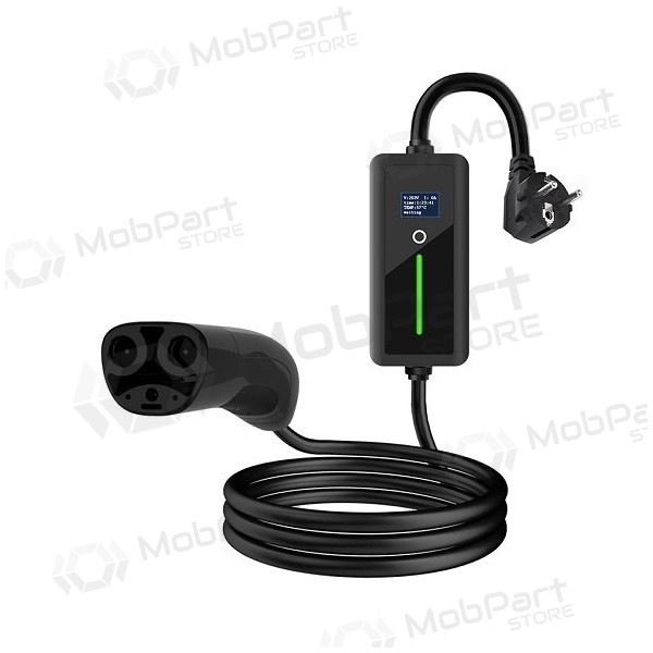 Elektromobilio nešiojamas caricatore TESLA NACS  - Schuko (220V), 8-16A, 3.5kW, 1-fazė, 5m