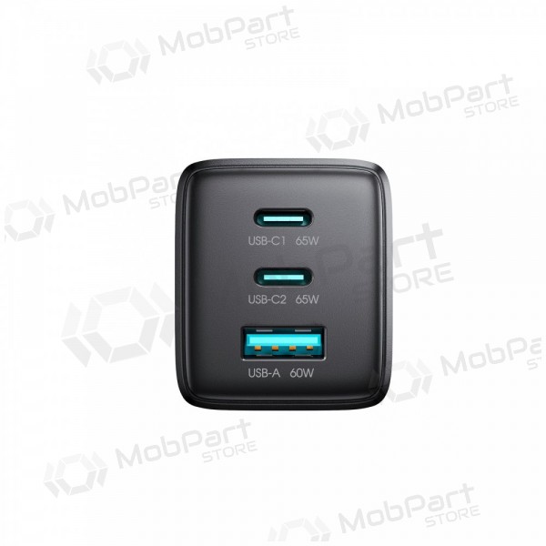 Caricabatterie per telefono Hoco N66 35 W GaN USB-C + USB-A con cavo Lightning 1 m bianco