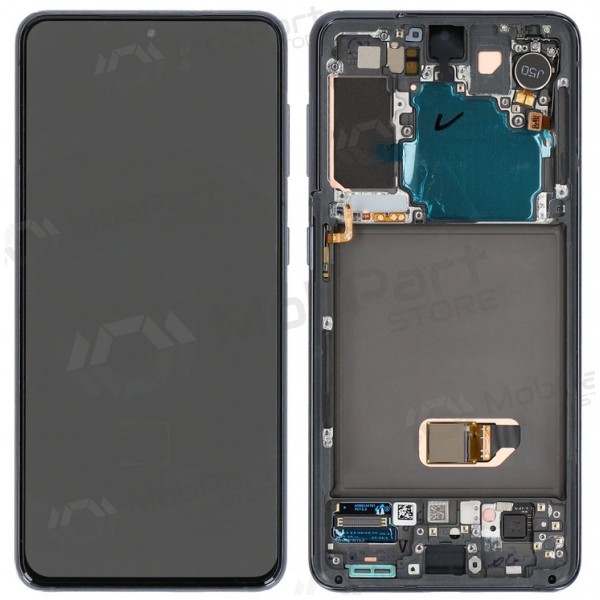 Schermo Samsung Galaxy S21 5G (nero) (con cornice) (OLED)