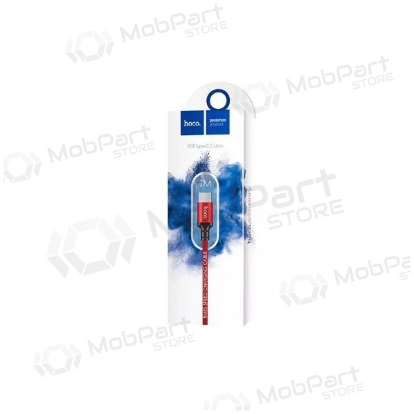 USB cavo HOCO X14 Times speed type-C 1m (rosso / nero)