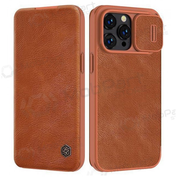 Custodia per Apple iPhone 14 - Nillkin Leather (marrone)
