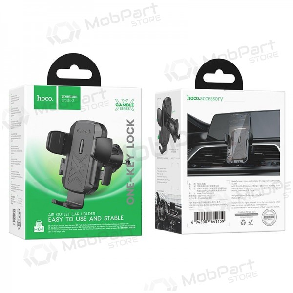 Porta cellulare da auto Hoco H64 (air vent) nero