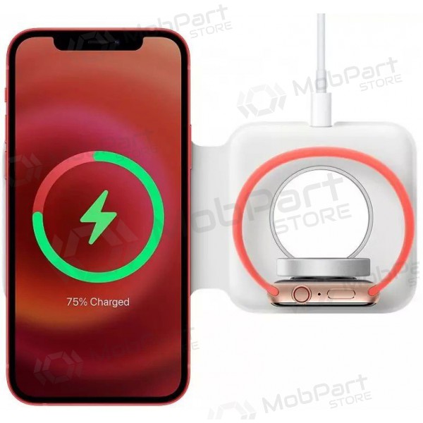 Caricatore senza fili 2in1 Smart Phone, Watch MagSafe 10W (bianca)