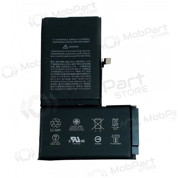 Apple iPhone XS Max batteria / accumulatore (3174mAh) (usato grade A, originale)