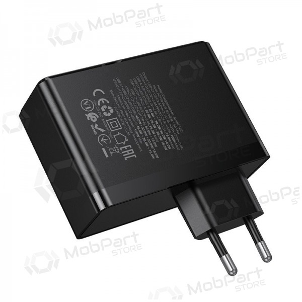 Caricabatterie per telefono Hoco N85 100 W 3x USB-C + USB-A nero