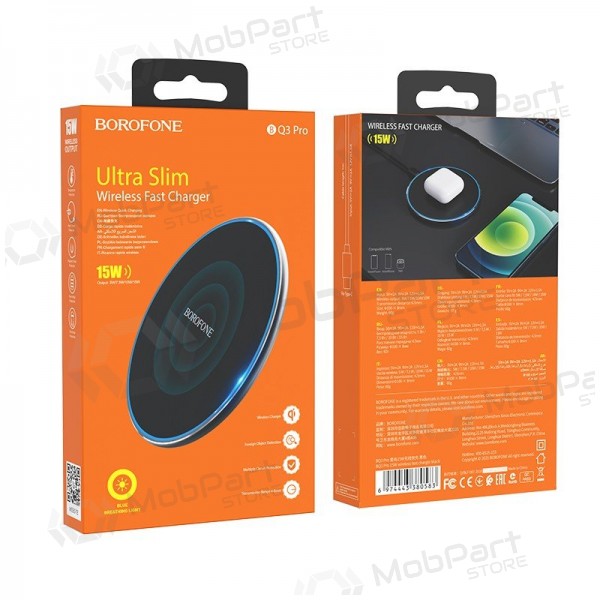 Caricabatterie wireless Borofone BQ3 Pro 15 W nero