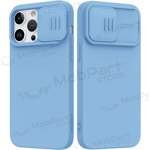 Apple iPhone 15 Pro Max custodia „Nillkin Silicone“ (azzurro)