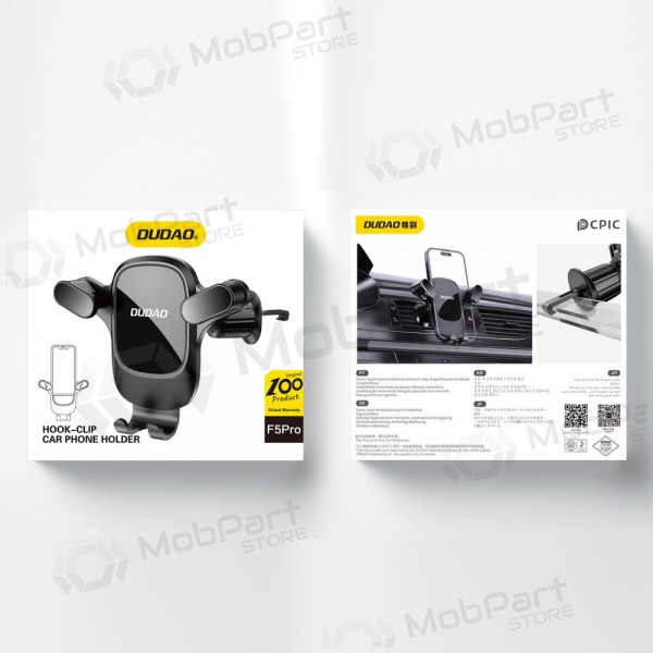 Supporto per telefono da auto Dudao F5PRO per griglia di ventilazione