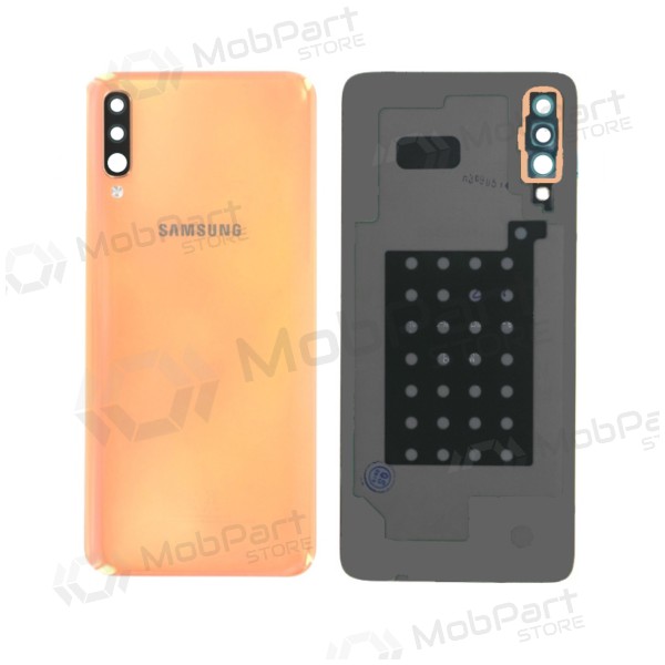 Samsung A505 Galaxy A50 2019 coperchio batteria posteriore  (Coral Orange) (usato grade B, originale)