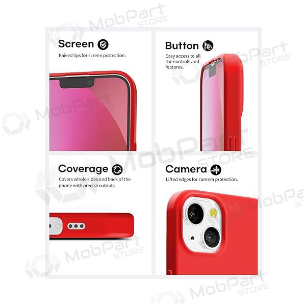 Custodia per Apple iPhone 14 - Mercury Soft Feeling (rosso)