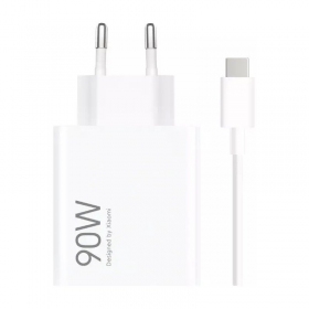Telefono caricabatterie Xiaomi HyperCharge Combo BHR07ZBEU 90 W USB-A GaN bianco