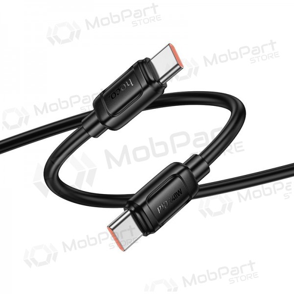 Cavo USB-C Hoco X115 USB-C a USB-C 1 m 240 W nero