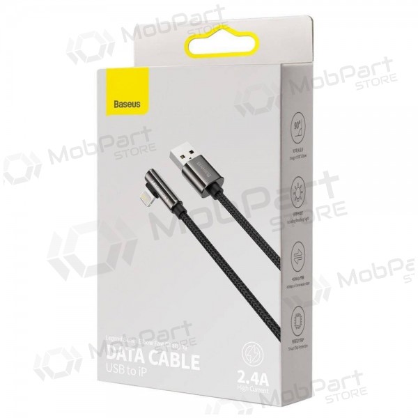 USB cavo Baseus Legend Lightning 2.4A 2.0m (nero) CALCS-A01