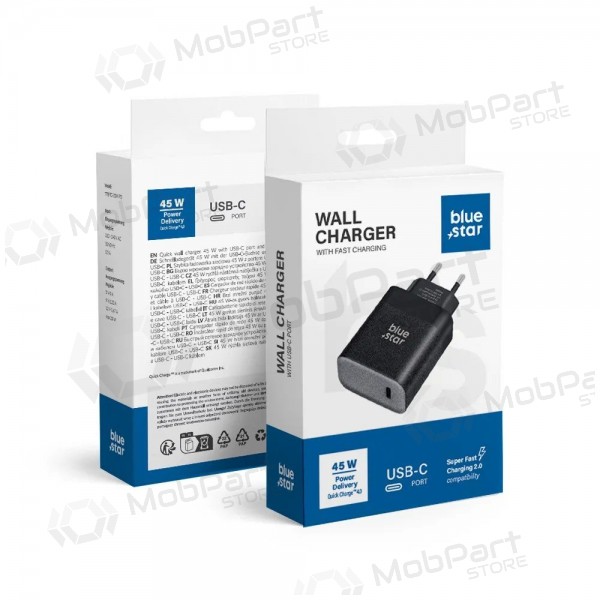 Caricabatterie da rete Blue Star TFB-TC-45W 45 W USB-C nero