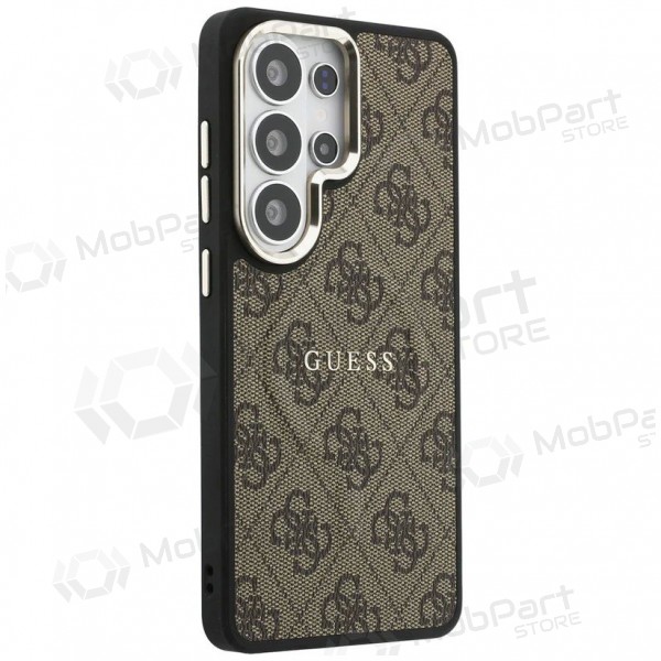 Custodia per Samsung Galaxy S26 Ultra - Guess PU Leather 4G Gold Frame Magnetic (marrone)