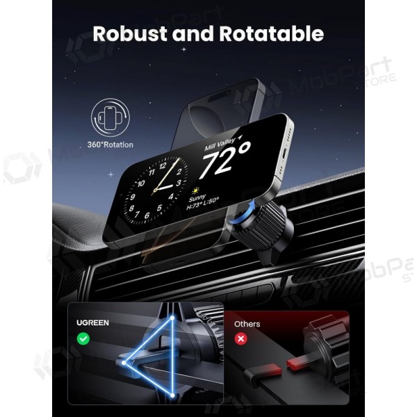 Automobilinis laikiklis-caricatore Ugreen W708 MagSafe 15W (35970) nero