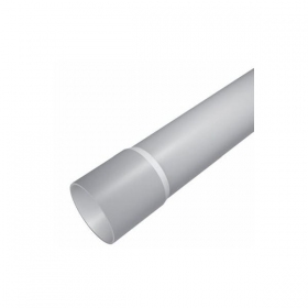 PVC vamzdis 32mm su išplatintu galu 3m (10, gray)