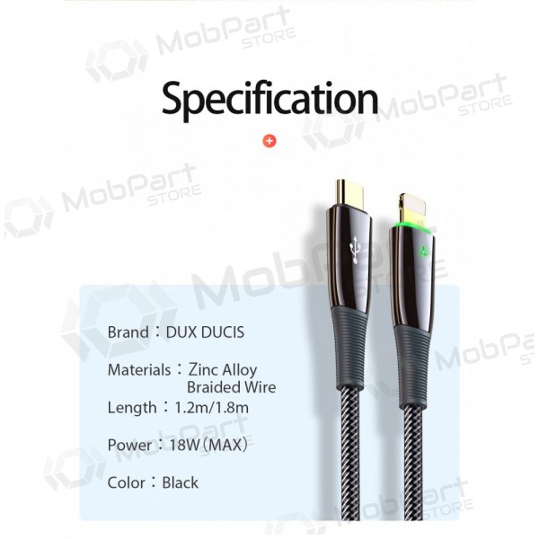 Cavo Dux Ducis K-IV PD Type-C - Lightning 1.2m