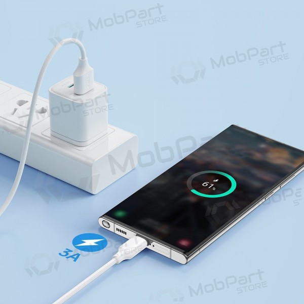 USB cavo Joyroom S-UC027A9 USB to Type-C 3A 2.0m bianca